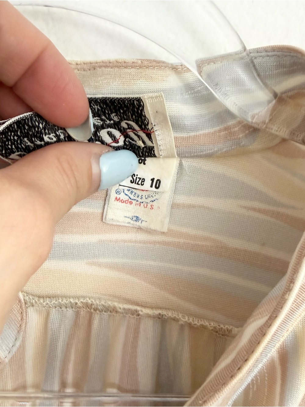 Vintage Brownstone Studio Pastel Stripe Shirt Dress Size 10 - Picture 5 of 8